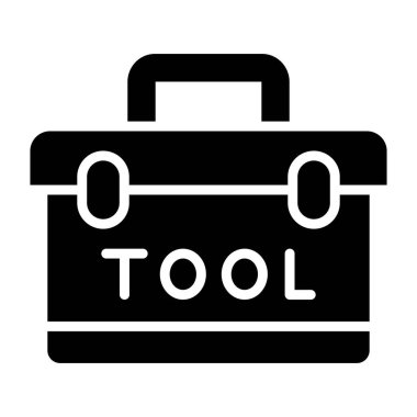 Araç Kutusu Vektör Simgesi Tasarım İllüstrasyonu