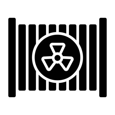 Radyatör Vektör Simgesi Tasarım Çizimi