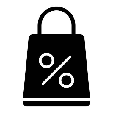 Alışveriş Torbası Vektör Simgesi Tasarım Çizimi