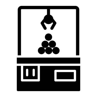 Pençe Makinesi Vektör Simgesi Tasarım İllüstrasyonu