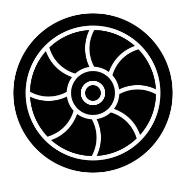 Lens Vektör Simgesi Tasarımı Çizimi