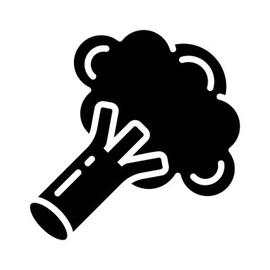 Brokoli Vektör Simgesi Tasarım İllüstrasyonu