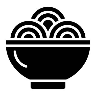 Ramen Vektör Simgesi Tasarım Çizimi