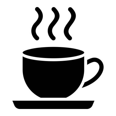 Çay Kadehi Vektör Simgesi Tasarımı