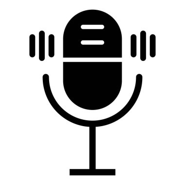 Mikrofon Vektör Simgesi Tasarım Resmini Etkinleştir