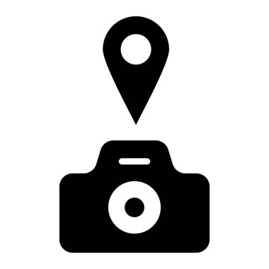 Konum Vektör Simgesi Tasarım İllüstrasyonu