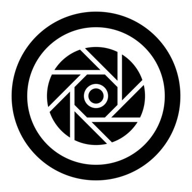 Diyafram Vektör Simgesi Tasarım İllüstrasyonu