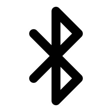 Bluetooth Vektör Simgesi Tasarım İllüstrasyonu