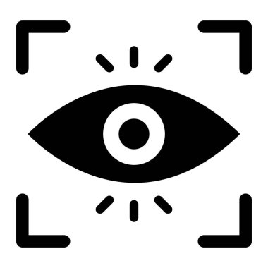 Otomatik odaklama Vektör Simgesi Tasarım İllüstrasyonu