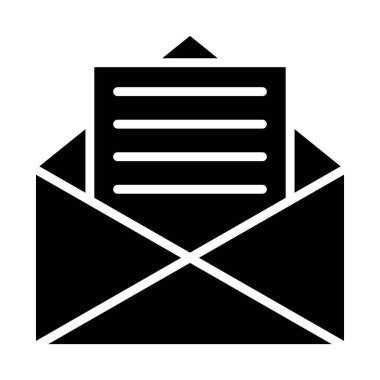 Zarf Vektörü Simgesi Tasarım İllüstrasyonu