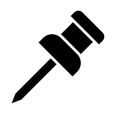 Pin Vektör Simgesi Tasarım İllüstrasyonuna bas