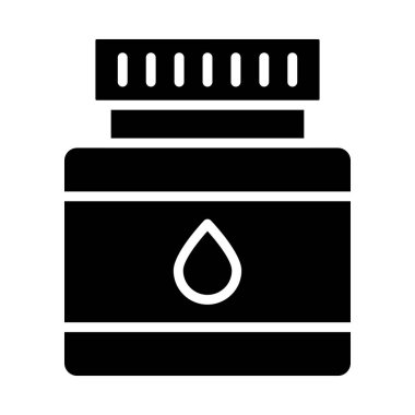 Mürekkep Vektörü Simgesi Tasarım İllüstrasyonu