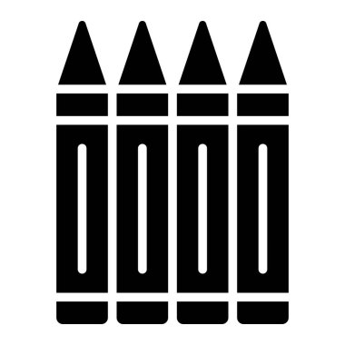 Pastel Boyalar Vektör Simgesi Tasarım İllüstrasyonu