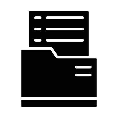 Dosya Vektörü Simgesi Tasarım İllüstrasyonu