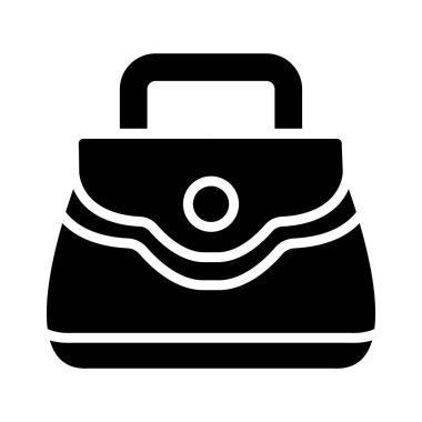 Çanta Vektörü Simgesi Tasarım İllüstrasyonu