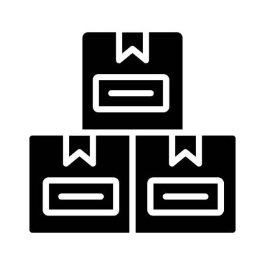 Kutu Vektörü Simgesi Tasarım İllüstrasyonu