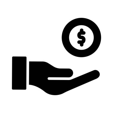 Madeni Para Vektörü Simgesi Tasarım İllüstrasyonu