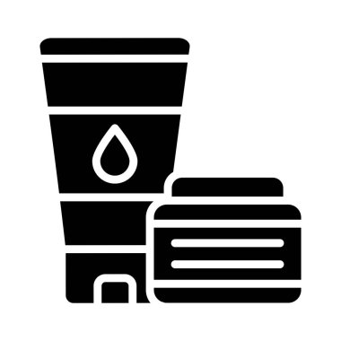 Kozmetik Öğe Vektör Simgesi Tasarım İllüstrasyonu