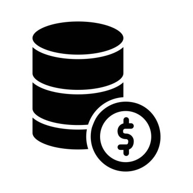 Dolar Vektörü Simgesi Tasarım İllüstrasyonu