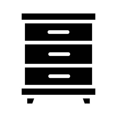 Kabine Vektörü Simgesi Tasarım İllüstrasyonu