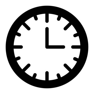 Saat Vektörü Simgesi Tasarım İllüstrasyonu