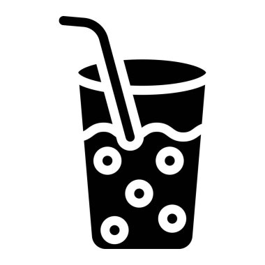 İçme Su Vektörü Simgesi Tasarım Çizimi