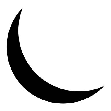 Ay Vektörü simgesi tasarımı illüstrasyonu