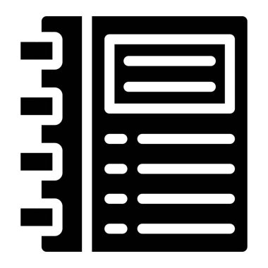 Günlük Vektörü Simgesi Tasarım İllüstrasyonu