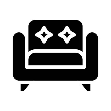 Kol Koltuğu Vektörü Simgesi Tasarım İllüstrasyonu