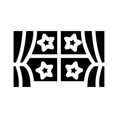 Pencere Vektörü Simgesi Tasarımı Çizimi