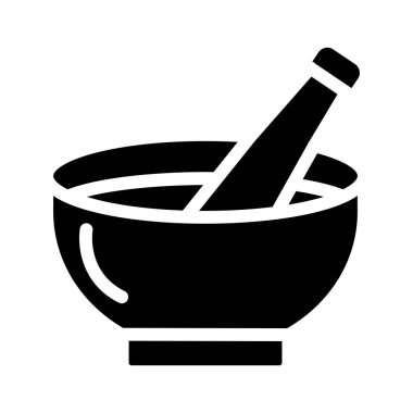 Çorba Vektörü Simgesi Tasarımı Çizimi