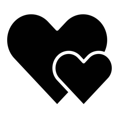 Aşk Vektörü Simgesi Tasarım İllüstrasyonu