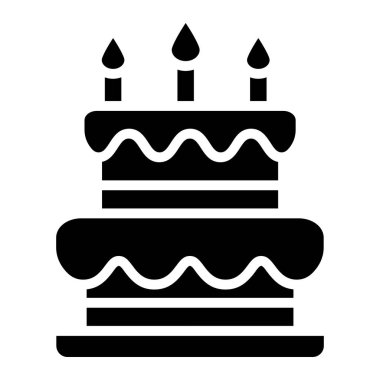 Pasta Vektörü Simgesi Tasarımı Çizimi