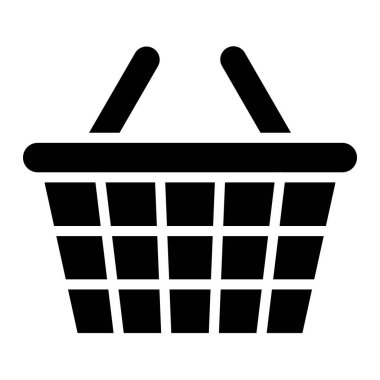 Piknik sepeti Vektör Simgesi Tasarım Çizimi