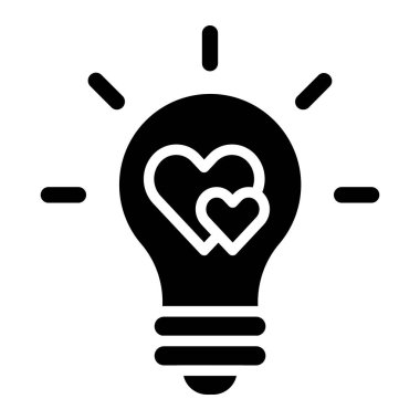 Ampul Vektör Simgesi Tasarım Çizimi