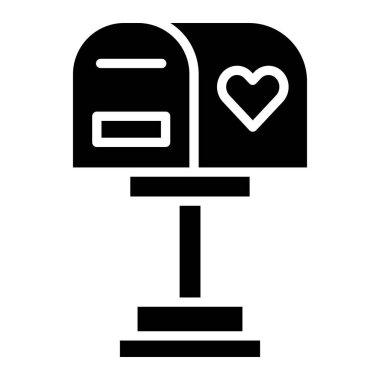 Posta Kutusu Vektör Simgesi Tasarım İllüstrasyonu