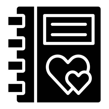 Günlük Vektörü Simgesi Tasarım İllüstrasyonu