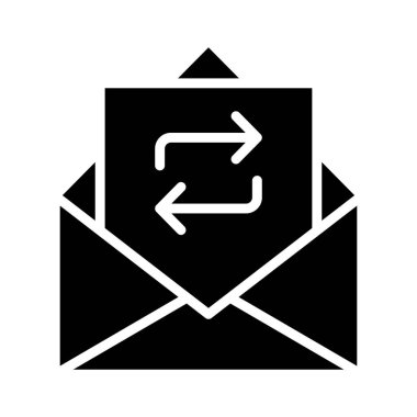 Eşzamanlama Vektörü Simgesi Tasarım İllüstrasyonuName