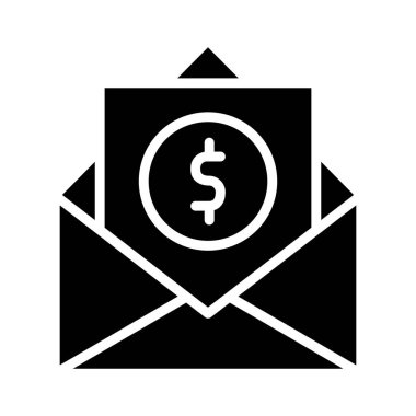 Dolar Vektörü Simgesi Tasarım İllüstrasyonu