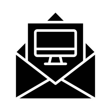 Bilgisayar Vektörü Simgesi Tasarım İllüstrasyonu