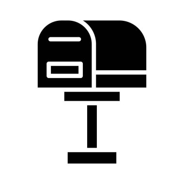 Posta Kutusu Vektör Simgesi Tasarım İllüstrasyonu