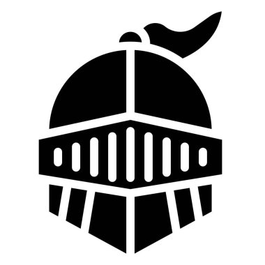 Savaşçı miğferi Vektör Simgesi Tasarım İllüstrasyonu