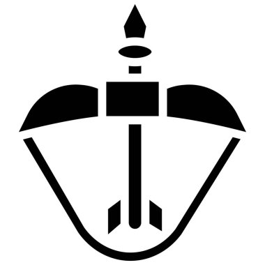 Tatar Yayı Vektör Simgesi Tasarım İllüstrasyonu