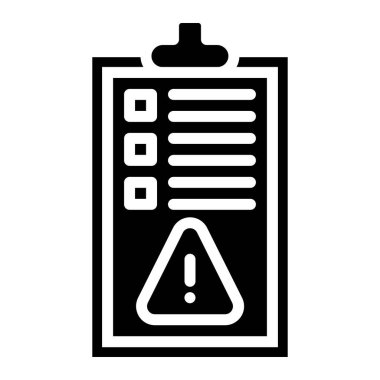 Kural Uyarısı Vektör Simgesi Tasarım İllüstrasyonu