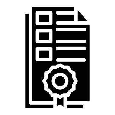 Önemli Belgeler Vektör Simgesi Tasarım İllüstrasyonu