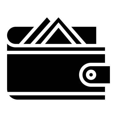 Cüzdan Vektörü Simgesi Tasarım İllüstrasyonu