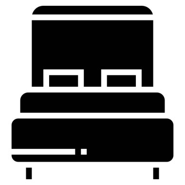 Yatak Vektörü Simgesi Tasarım İllüstrasyonu