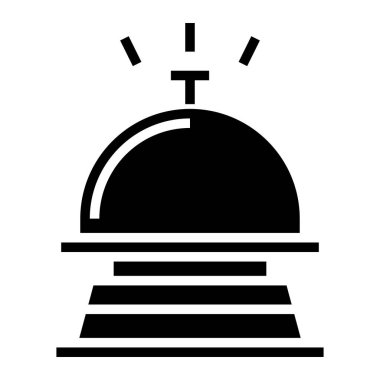 Otel Çanı Vektör Simgesi Tasarım İllüstrasyonu