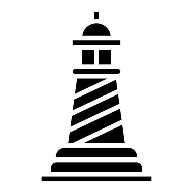 Deniz feneri Vektör Simgesi Tasarım İllüstrasyonu
