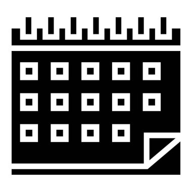 Takvim Vektörü Simgesi Tasarım İllüstrasyonu